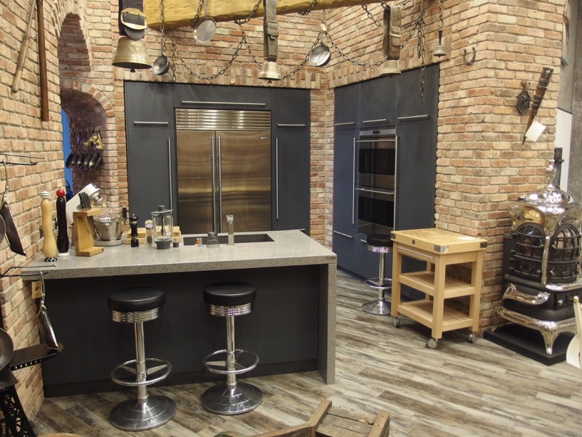 aménagement intérieur avec billot
