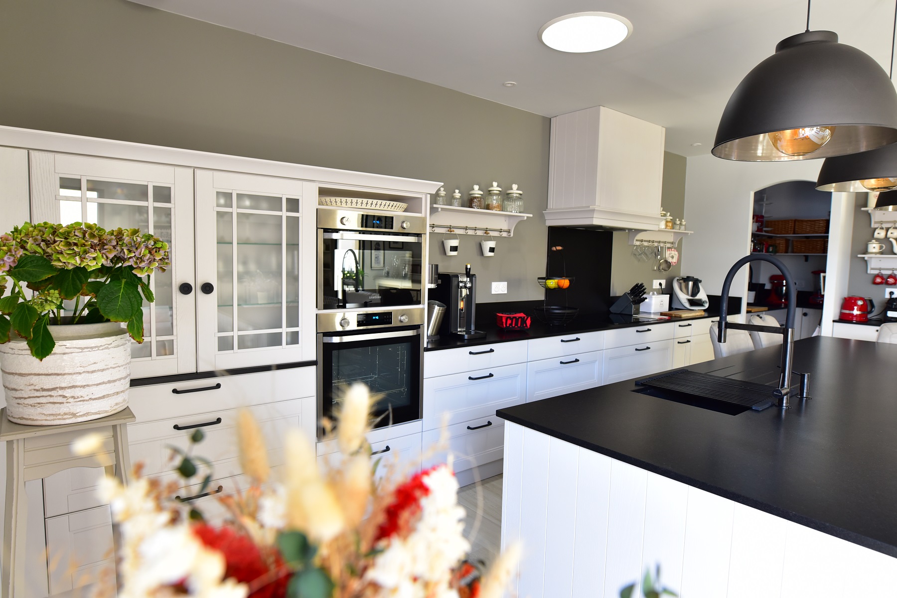 cuisine ouverte sur le salon